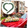 Angoily Suction Cup Tray Floral for Wedding Car Decor Heart Shaped Flower Arrangement Base DIY Floral Holders for Events Durable Water Absorbent view 4