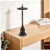 BATHVEVE Wooden Pen Holder Dual-Layer Rotating Ink Brush Rack Style Black Ebony Creative Desktop Storage for Artists and Calligraphers view 3