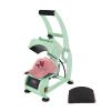 Hat Heat Press Machine for Caps 5.59*3.78Inch Sublimation Transfer Press 2-in-1 Hat Heat Press Timer & Temperature Control Curved Element Clamshell Design Transfer Machine for Printing (light green) view 1