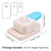 BAOFALI 3-in-1 Angled Tag Punch 1.5/2/2.5 Inches Banner and Tag Shape Lever Action Craft Punch for Gift Tag Craft Tag Paper Crafting Scrapbooking DIY Arts Crafts 3.5x5.9x2.6inch view 2