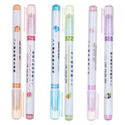 NUOBESTY 6pcs Highlighter Alternative Shimmer Highlighter Markers for Reading School Supplies