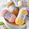 3x100g Fluffy Velvet Chenille Yarn for Crocheting and Knitting, 3x87.4yd Baby Yarn for Crocheting Soft, Crochet Chunky Yarns Amigurumi Yarns (3 Greenish Yellow) view 2