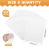 MECCANIXITY 60 Sheet Colored Vellum Paper 8.5" x 11", 100gsm Translucent Printable Vellum Sheets for Printing Wedding Invitations Inkjet Laser Printer, White view 2