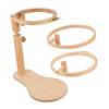NUOBESTY Adjustable Wooden Embroidery Stand for Cross Stitch and Needlework Rotary Rotation Suitable for Arts and Crafts for Beginners and Enthusiasts view 1