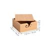 DOITOOL Handwoven Square Wooden Yarn Bowl Lid Crochet Yarn Holder Storage Container French Knitting Dolly Makeup Organizer Box view 2