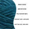 4 Pack Chunky Chenille Yarn for Crocheting, Baby Yarn for Crocheting Soft Blanket, 349.9 yds /14.1 oz Crochet Yarn, Bulky 5 Amigurumi Yarns, Fluffy Velvet Yarns for Knitting Crafts (4 Denim Blue) view 2