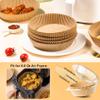 Air Fryer Liners Disposable - 150Pcs 8In Round Parchment Paper for Air Fryer Non-Stick Airfryer Basket Liners for Steamer Microwave Oven view 2