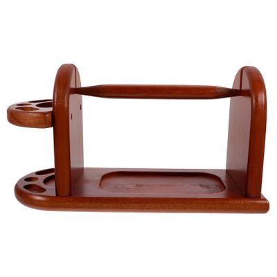 VILLCASE Wooden Yarn Holder for Crocheting Durable Yarn Storage Rack with Stable Base Convenient Thread Holder for Knitting and Embroidery for Home Use and Crafting