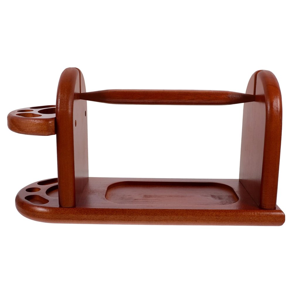 VILLCASE Wooden Yarn Holder for Crocheting Durable Yarn Storage Rack with Stable Base Convenient Thread Holder for Knitting and Embroidery for Home Use and Crafting
