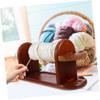 VILLCASE Wooden Yarn Holder for Crocheting Durable Yarn Storage Rack with Stable Base Convenient Thread Holder for Knitting and Embroidery for Home Use and Crafting view 3