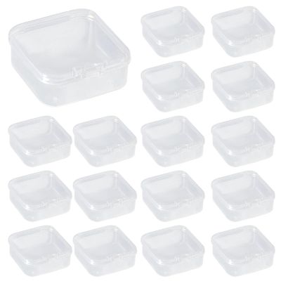 100 Clear Plastic Storage Containers, 2.2 X 2.2 X 0.8 Inch Square Box With Lids, Stackable Pp Organizers For Beads, Crafts, And Small Parts