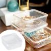 100 Clear Plastic Storage Containers, 2.2 X 2.2 X 0.8 Inch Square Box With Lids, Stackable Pp Organizers For Beads, Crafts, And Small Parts view 3
