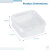 100 Clear Plastic Storage Containers, 2.2 X 2.2 X 0.8 Inch Square Box With Lids, Stackable Pp Organizers For Beads, Crafts, And Small Parts view 4