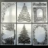 6 Pcs Embossing Folders for Card Making Embossing Stencil Template DIY Plastic Paper Card Decorating Mold for Scrapbook Photo Album DIY Craft, 5.83 x 4.1 Inch(Christmas Elements) view 1