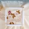 Chewtoyo 3Pcs Square Embroidery Clip Frames for Cross Stitch, Sewing & Quilting (6X6, 8X8, 11X11) view 3