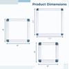 Chewtoyo 3Pcs Square Embroidery Clip Frames for Cross Stitch, Sewing & Quilting (6X6, 8X8, 11X11) view 4