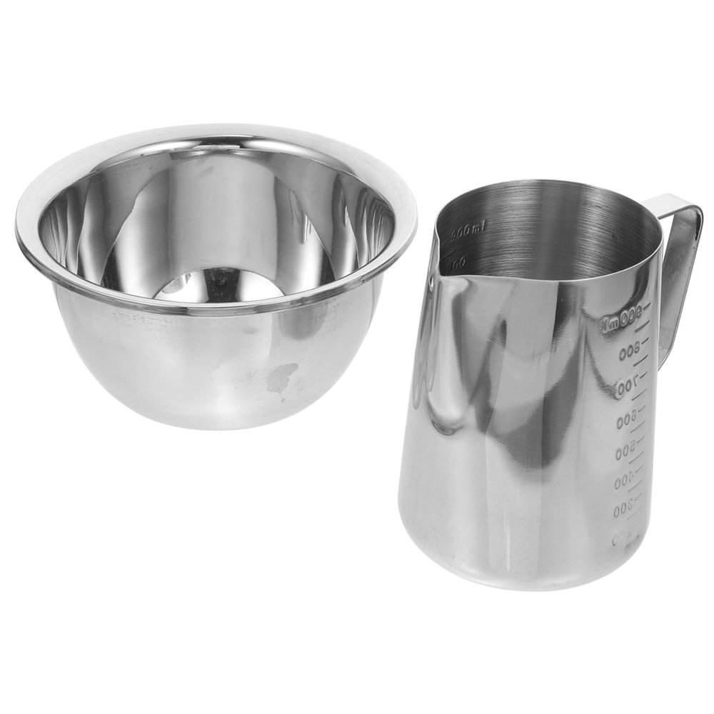 Ciieeo Stainless Steel Candle Melting Pot Heat Resistant Base Practical Wax Boiler for Candle Making for DIY Projects and Home Use
