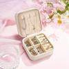 ARTopet DIY Diamond Art Painting Jewelry Bag with Zipper Mandala Large Capacity Organizer Storage Box Special Shaped Crystal Rings Necklace Bracelet Gift Case for Women-Blue Mandala view 4