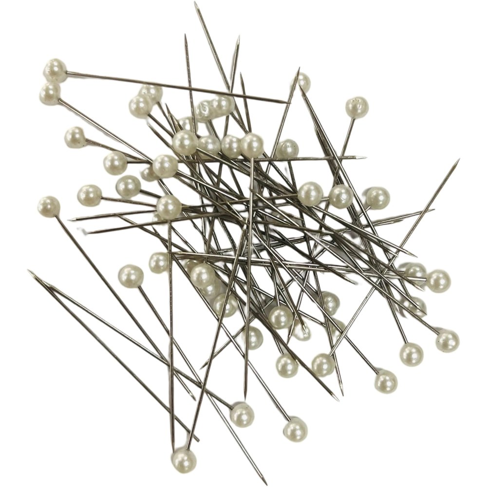 Ashland Pearl Corsage Pins - White Pearl Tip Pins, 2" Stainless Steel for Floral Arrangements, Boutonnieres & Crafts, 12 Pack