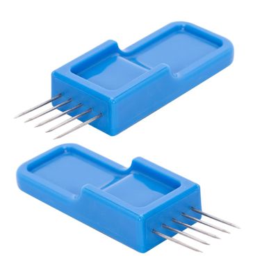 DIYEAH 2pcs Ceramic Trimming Tools Clay Sculpting Brushes Pottery Texture Brush Five Pin for Artists