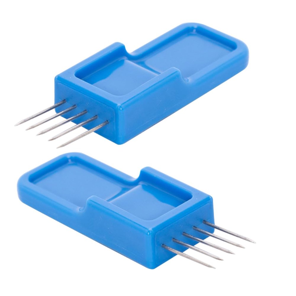 DIYEAH 2pcs Ceramic Trimming Tools Clay Sculpting Brushes Pottery Texture Brush Five Pin for Artists