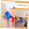 DIYEAH 2pcs Ceramic Trimming Tools Clay Sculpting Brushes Pottery Texture Brush Five Pin for Artists view 3