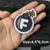 1 Pcs F Bomb-Embroidered Stickers, Morale Badge, Tactical Gear, Military Patch, Hook and Loop Patches, for Backpacks, Vests, Jackets, Jeans, Hats view 2