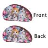 BAYUNOE DIY Diamond Art Painting Storage Box Versatile Organizer for Craft Sundries Beauty Storage Box Wooden Fan-Shaped Tabletop Ornament for Home and Office Organization-Cat03 view 3