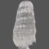 SISON BENNE Doll Wig, Soft Long Deep Curly Hair for 1/3 1/4 1/6 BJD SD Doll with Bangs (1/4 (Head C. 18-19.5cm),Silver Gray) view 3