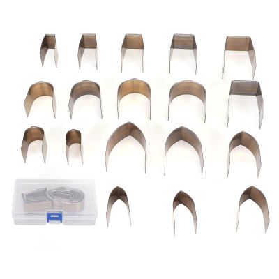 Leather Punch Mold Set of 18 High Carbon Steel Cutting Dies for DIY Belt Wallet Making & Craft Punching Tool