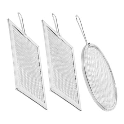 DIYEAH 3pcs Pottery Tools Clay Sculpting Stainless Steel Glaze Sifter Mud Filter Durable User Friendly Design for Professional and Hobbyist Ceramic Artists