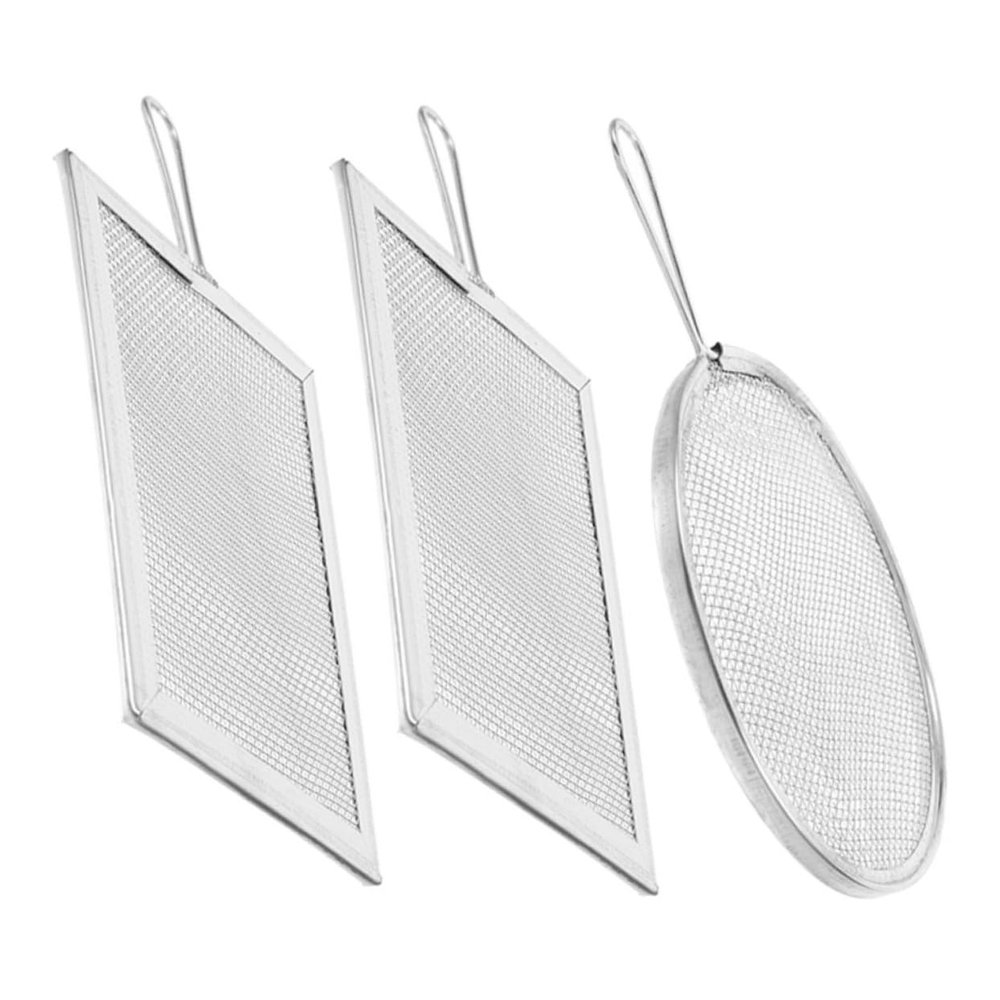 DIYEAH 3pcs Pottery Tools Clay Sculpting Stainless Steel Glaze Sifter Mud Filter Durable User Friendly Design for Professional and Hobbyist Ceramic Artists