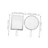 DIYEAH 3pcs Pottery Tools Clay Sculpting Stainless Steel Glaze Sifter Mud Filter Durable User Friendly Design for Professional and Hobbyist Ceramic Artists view 2