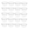 Angoily 20pcs Mini Round Storage Boxes Transparent Plastic Organizers for Clay Craft Supplies Small Parts Sealed Design Prevents Drying Space Saving Durable Containers view 1