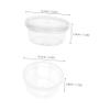 Angoily 20pcs Mini Round Storage Boxes Transparent Plastic Organizers for Clay Craft Supplies Small Parts Sealed Design Prevents Drying Space Saving Durable Containers view 2