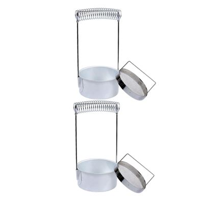 Anneome 2pcs Paint Brush Cleaning Tool Brush Washer Drying Rack for Artists Sturdy Steel Pen Holder for Home