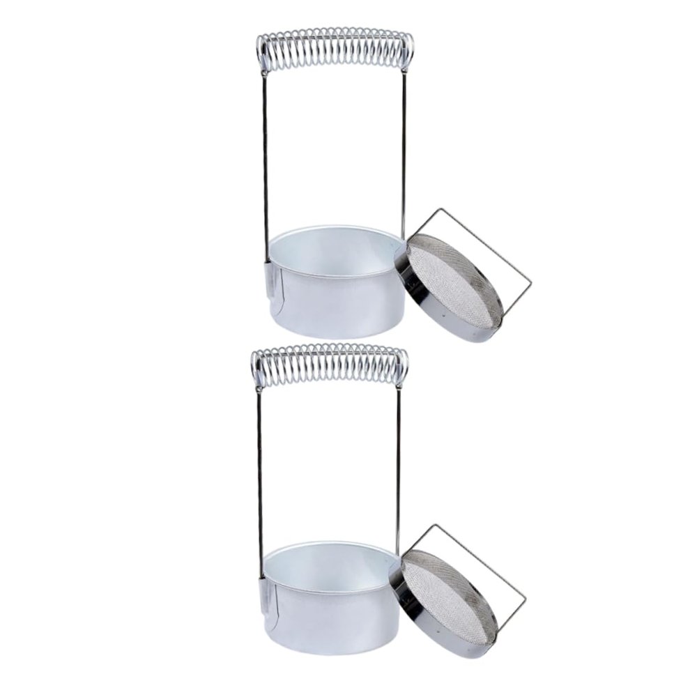 Anneome 2pcs Paint Brush Cleaning Tool Brush Washer Drying Rack for Artists Sturdy Steel Pen Holder for Home