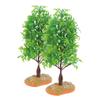 LIOOBO 2pcs Miniature Trees for Models Artificial Plastic Trees for Crafting Scenic Dioramas Model Railroads Easy to Position Versatile Micro Landscape Decorations view 1