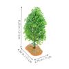 LIOOBO 2pcs Miniature Trees for Models Artificial Plastic Trees for Crafting Scenic Dioramas Model Railroads Easy to Position Versatile Micro Landscape Decorations view 2