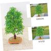 LIOOBO 2pcs Miniature Trees for Models Artificial Plastic Trees for Crafting Scenic Dioramas Model Railroads Easy to Position Versatile Micro Landscape Decorations view 3