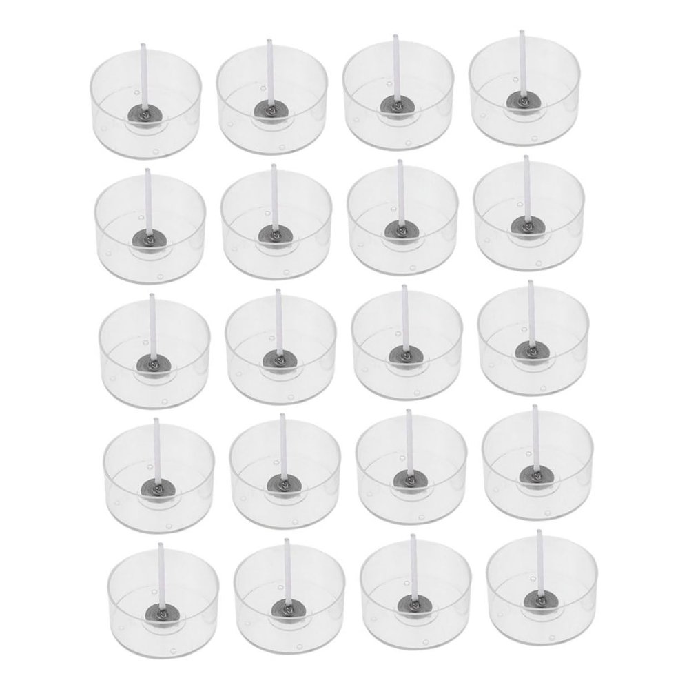 Housoutil 1 Set DIY Candle Making Kit Transparent Round Candle Holders Wicks Wicks Molds for Creative Family Fun Giving