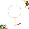 ARTIBETTER Blank Fan for DIY Painting and Embroidery Wooden Handle Creative Craft Fan for Adults for Friends and Family Durable Design for Long Term Use view 4