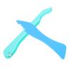 ULDIGI 2pcs Glass Foil Hand Foiling Tool for Stained Glass Crafting Easy to Use Foil Applicator view 1