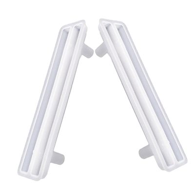 jojofuny 2pcs Silicone Mold for Decorative Tray Handles Versatile Resin Casting Accessory for Fruit Trays and Platter Grip Flexible Crafting Tool for DIY Projects