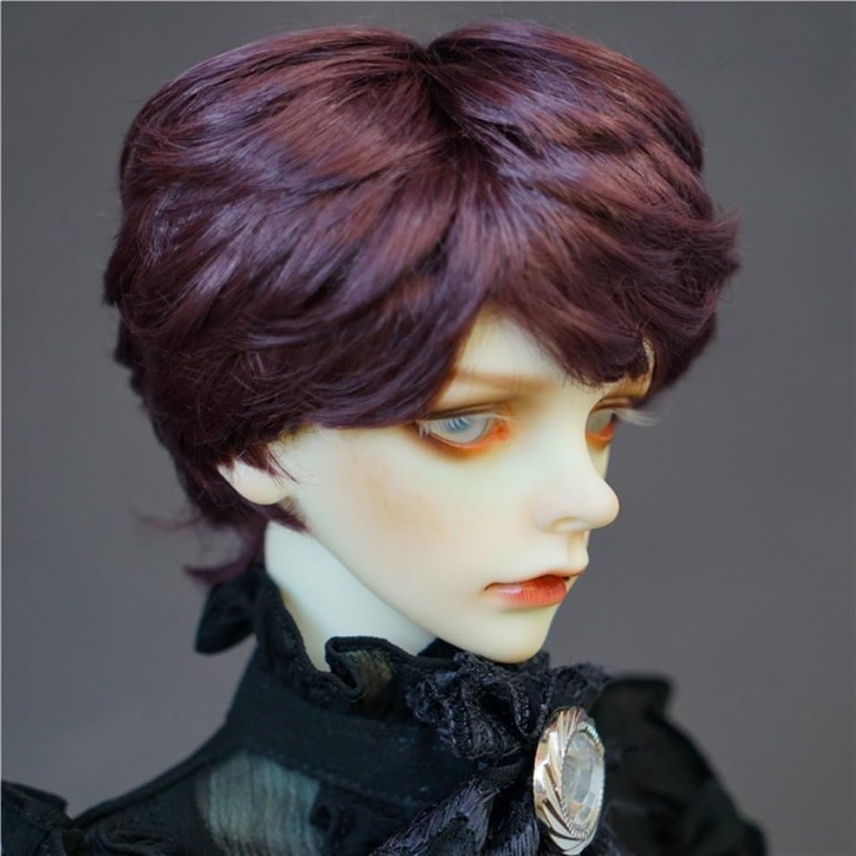 SssHam 1/3 1/4 1/6 BJD Dolls Wig Doll Hair Short Hair for Male Movable Doll Action FigureJointed Doll DIY Toys(1/3)