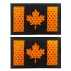 EmWoot Canada Flag Patches Reflective Morale Patch Hook and Loop view 1