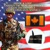 EmWoot Canada Flag Patches Reflective Morale Patch Hook and Loop view 3