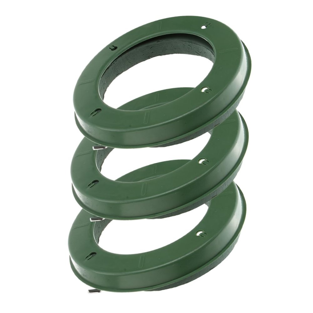 OSALADI 3pcs Round Floral Foam Rings with Suction Cups for Wedding Car Decorations Party Arrangements and Outdoor Events Effortless Setup Secure Attachment Versatile Floral Foam Blocks