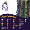 THE MARDI GRAS KREWE - Mardi Gras Beads, 33 Inch 10mm Round Plastic Necklaces 12 Pack Patriotic Bulk Beads for Parade Throws, Party Favors & Costume Accessories - Purple, Green & Gold view 3