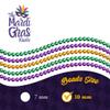 THE MARDI GRAS KREWE - Mardi Gras Beads, 33 Inch 10mm Round Plastic Necklaces 12 Pack Patriotic Bulk Beads for Parade Throws, Party Favors & Costume Accessories - Purple, Green & Gold view 4